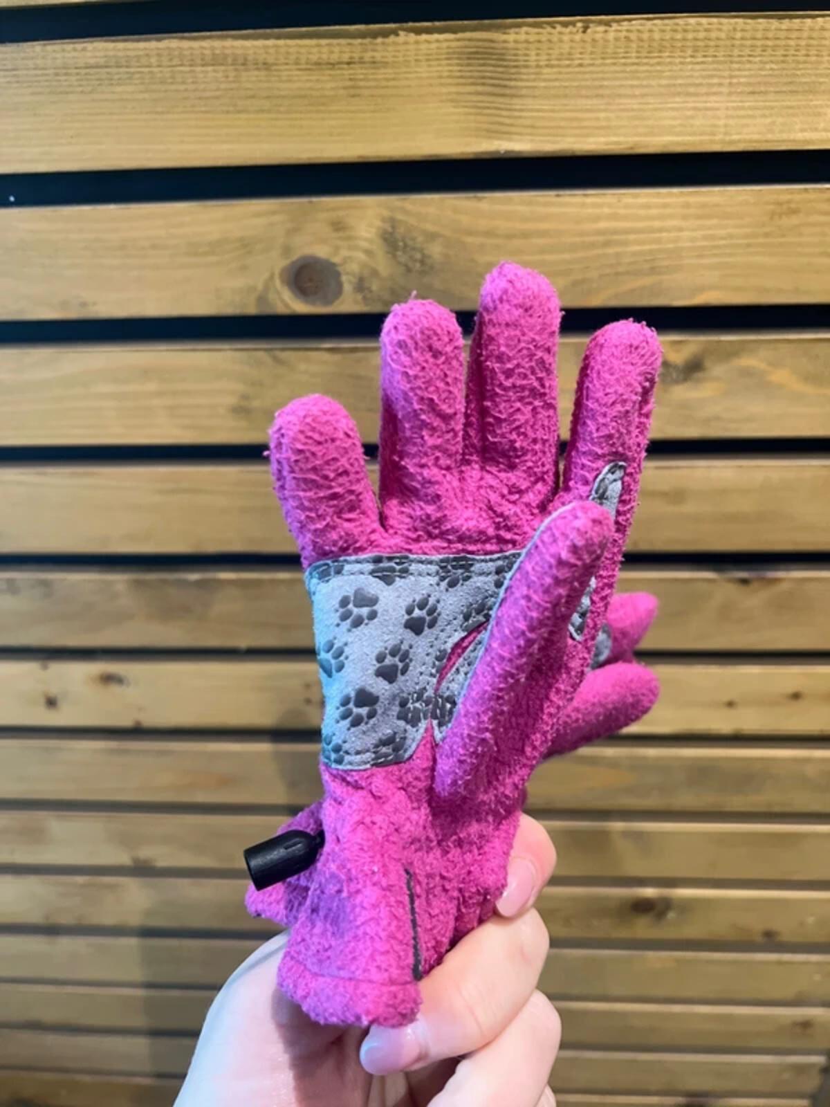 Jack Wolfskin Pink Fleece Gloves 5-6Y