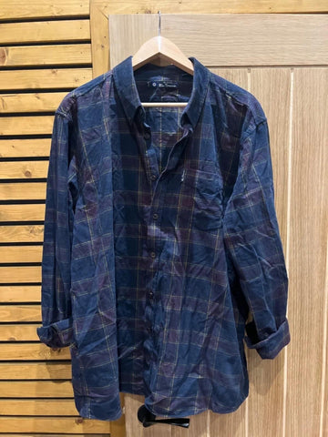 Ben Sherman Navy Plaid Over Shirt XXL