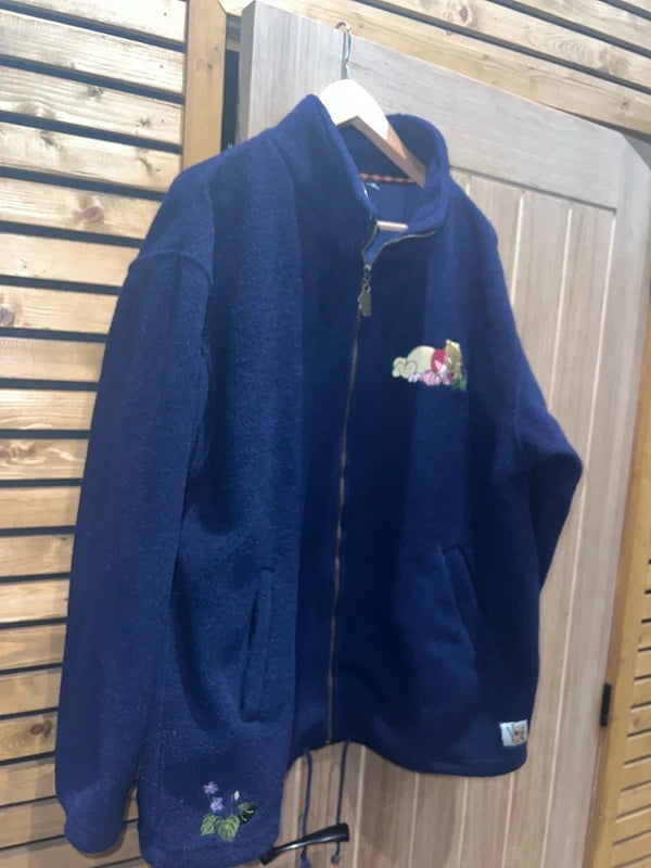 Vintage 1990's Winnie the Pooh Disney Zip Fleece