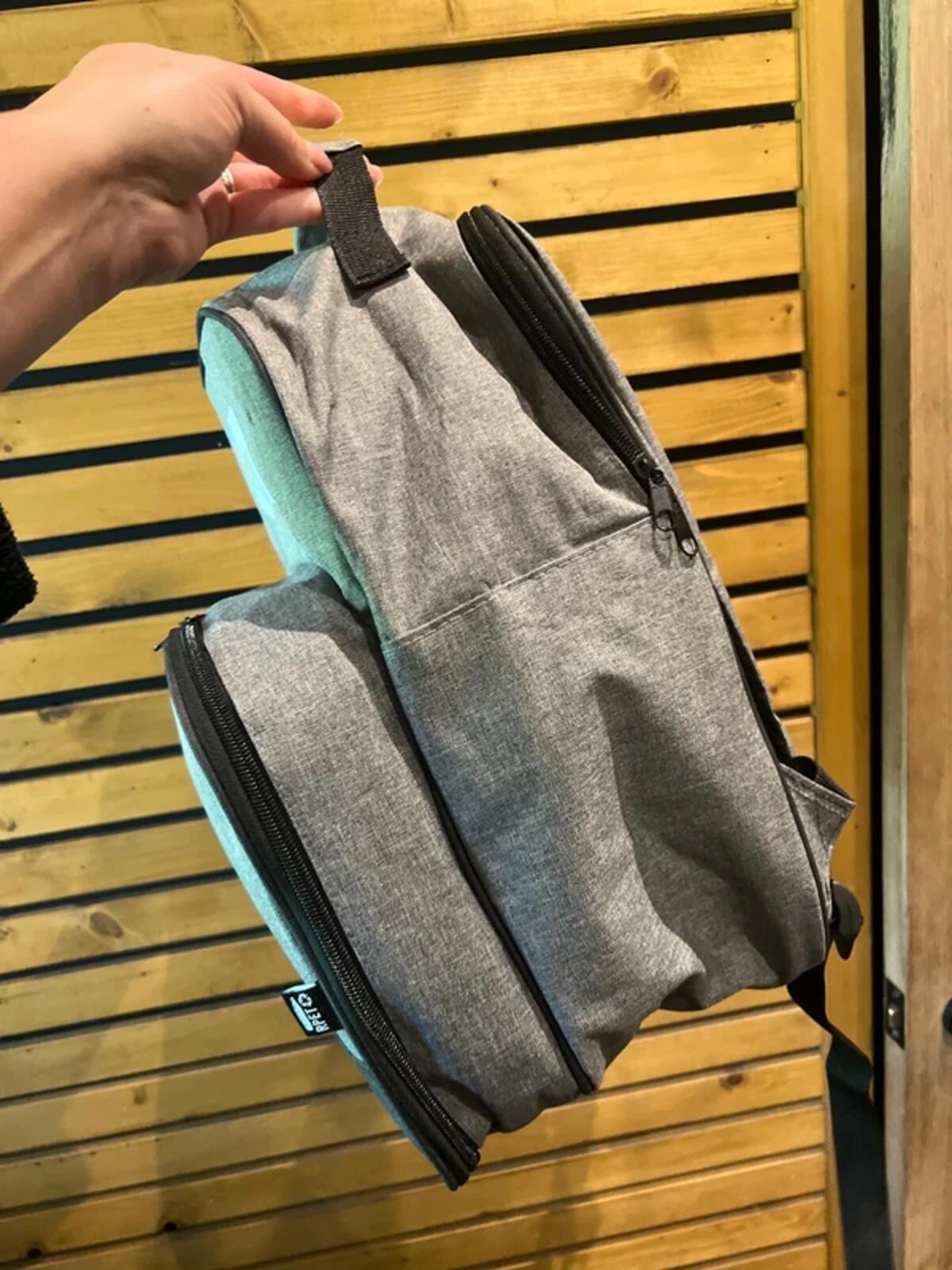 Picnic Insulated Grey Rucksack & Cutlery Set NEW