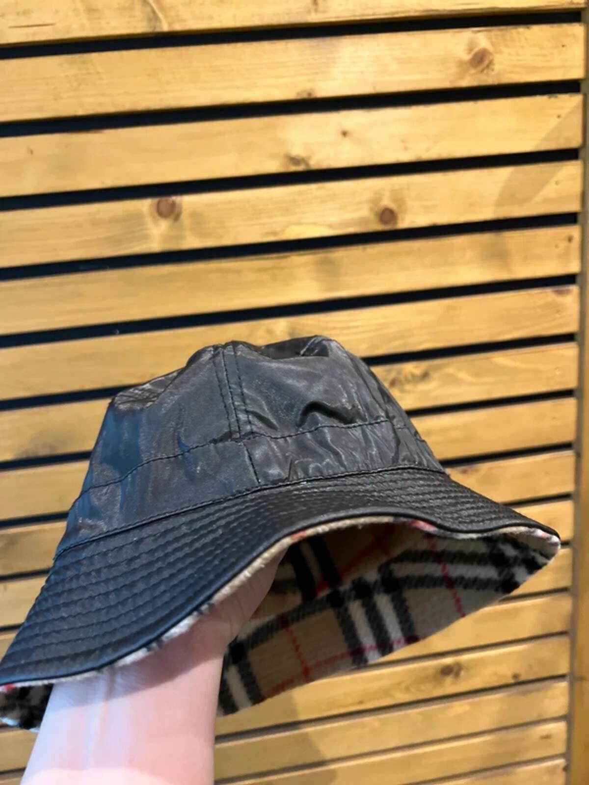 Vintage Style Plaid Reversible Bucket Hat OS