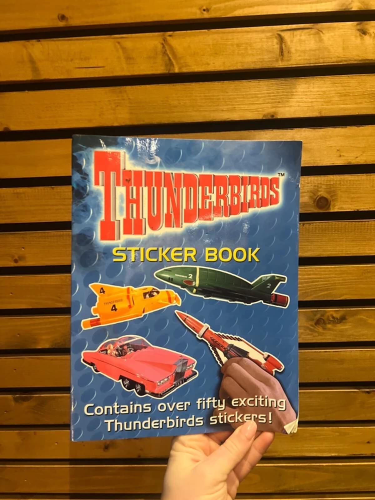 Vintage 2001 Thunderbirds Sticker Book NEW