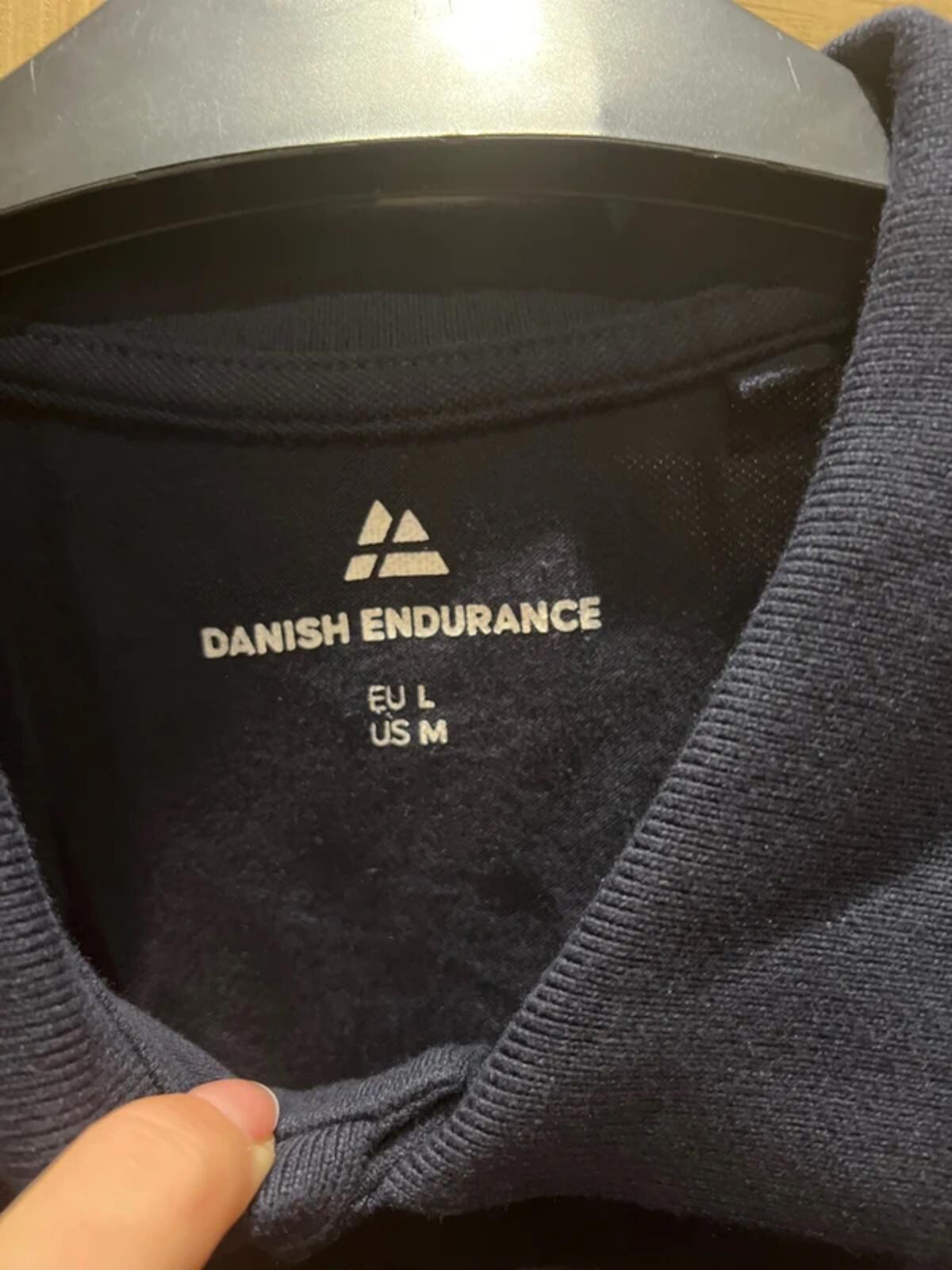 Danish Endurance 2 Pack Navy Polo Shirts L