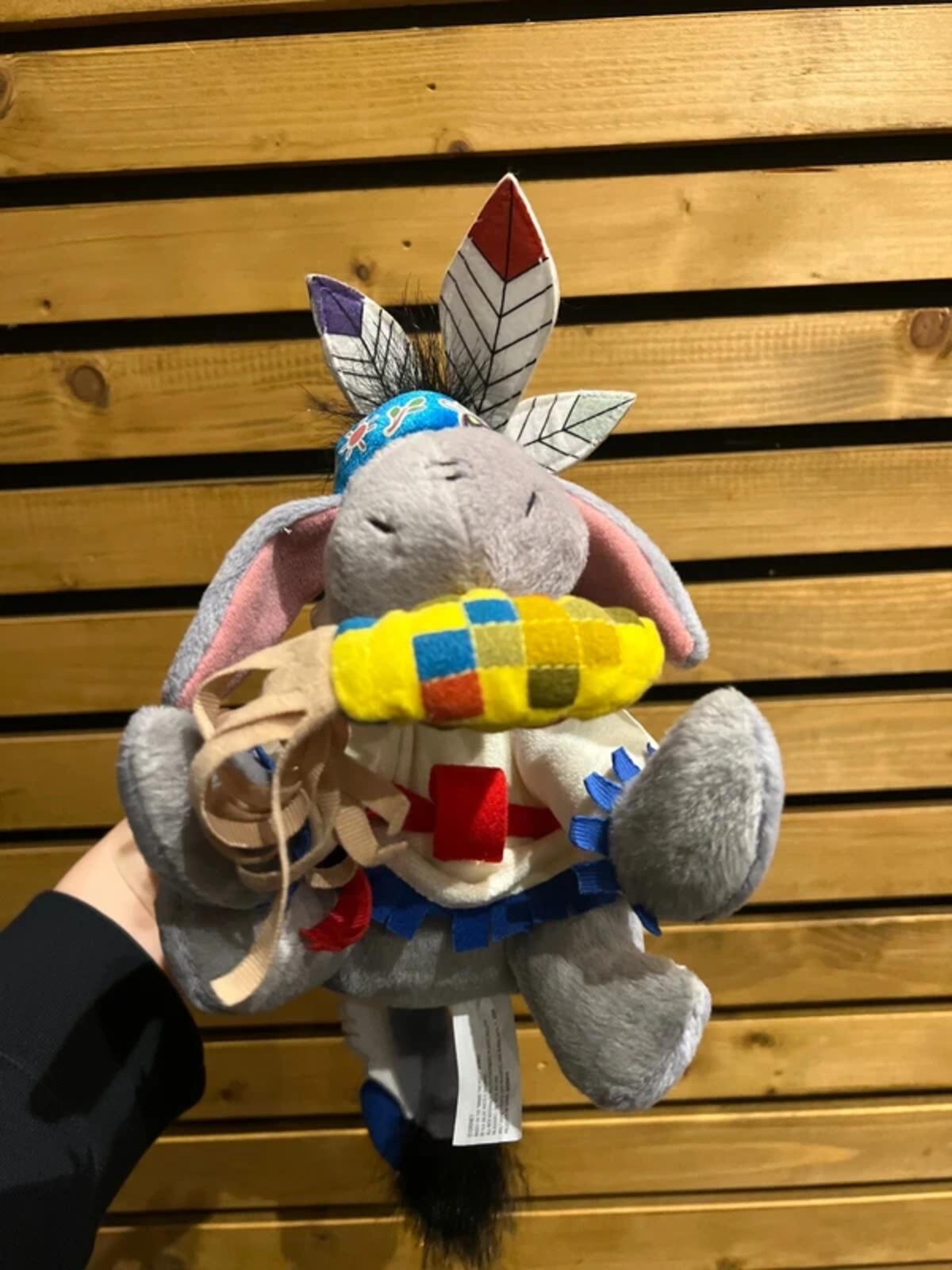 Vintage 2003 Disney Eeyore Beanie Toy & Book Bundle