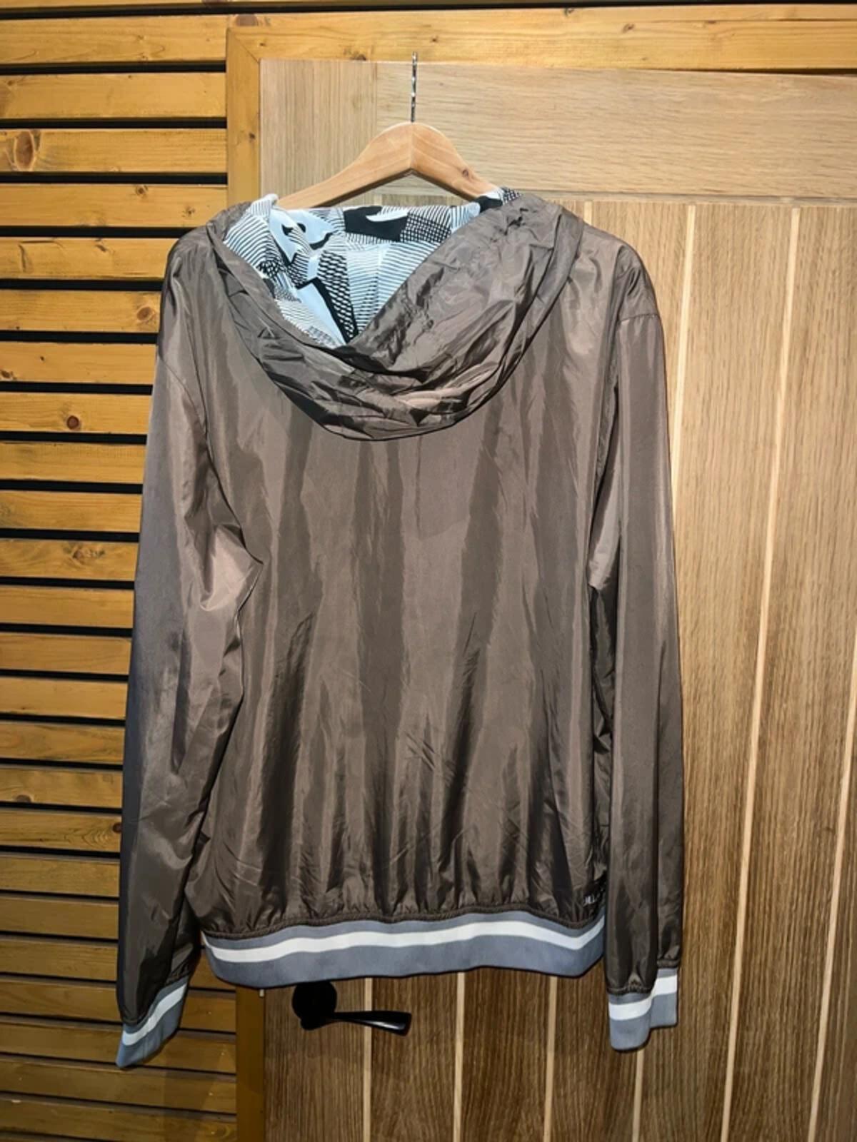 Billabong Brown Hooded Windbreaker L