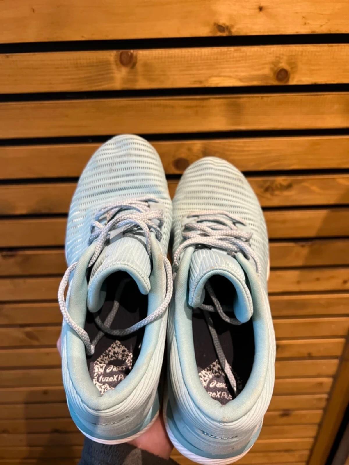 Asics FuseX Rush Adapt Light Blue Running Trainers UK6