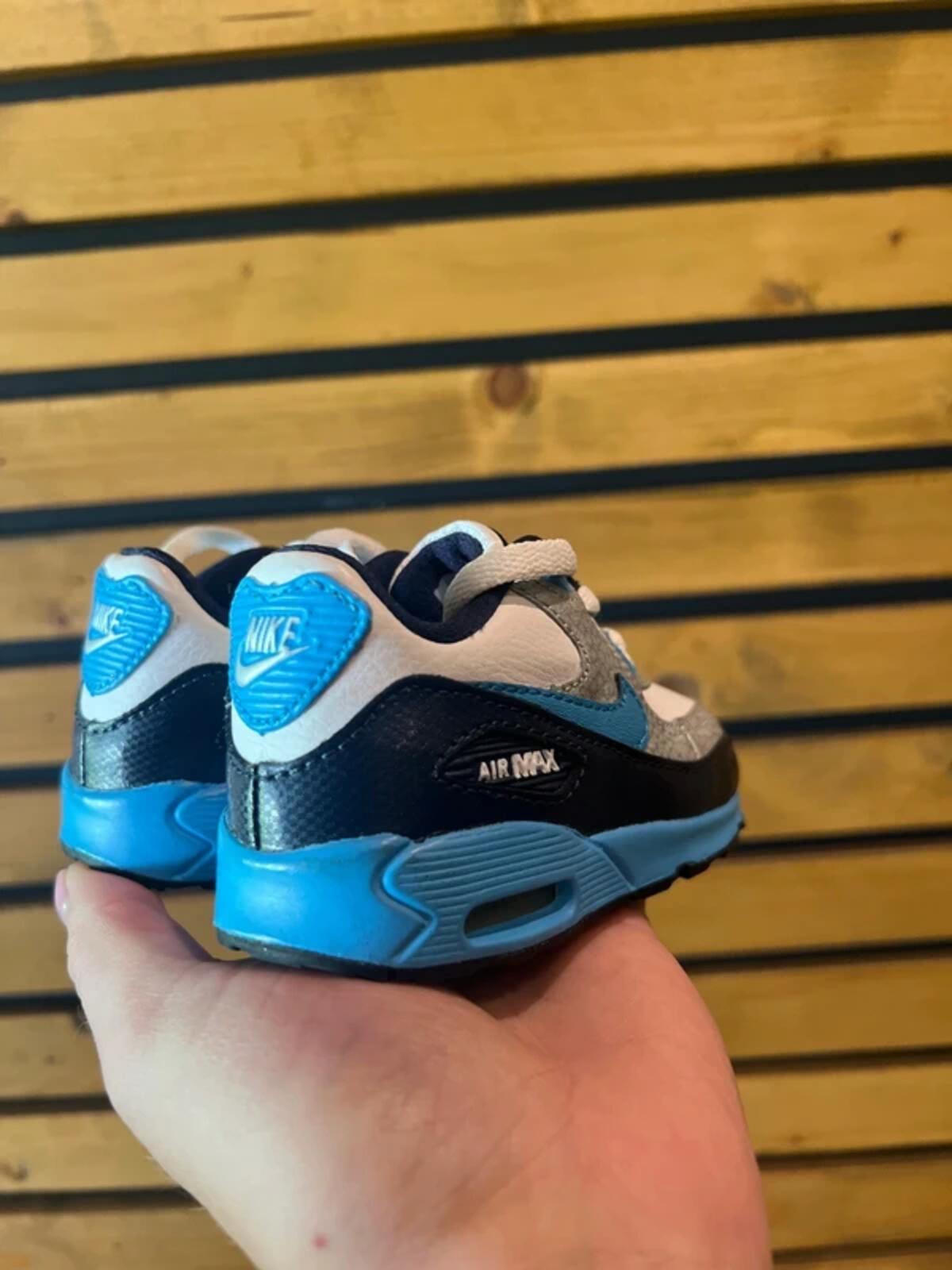 Nike Air Max 90 Vintage 2013 Toddler Blue Trainers UK3.5