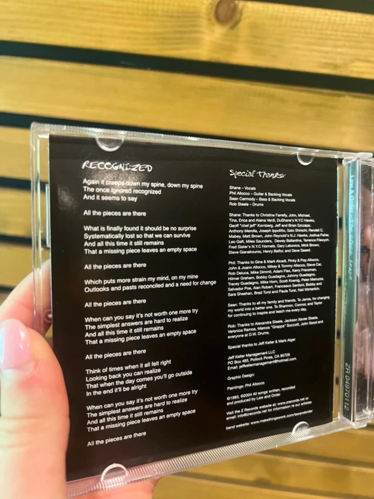 Law & Order Vintage 2004 The Glass House CD