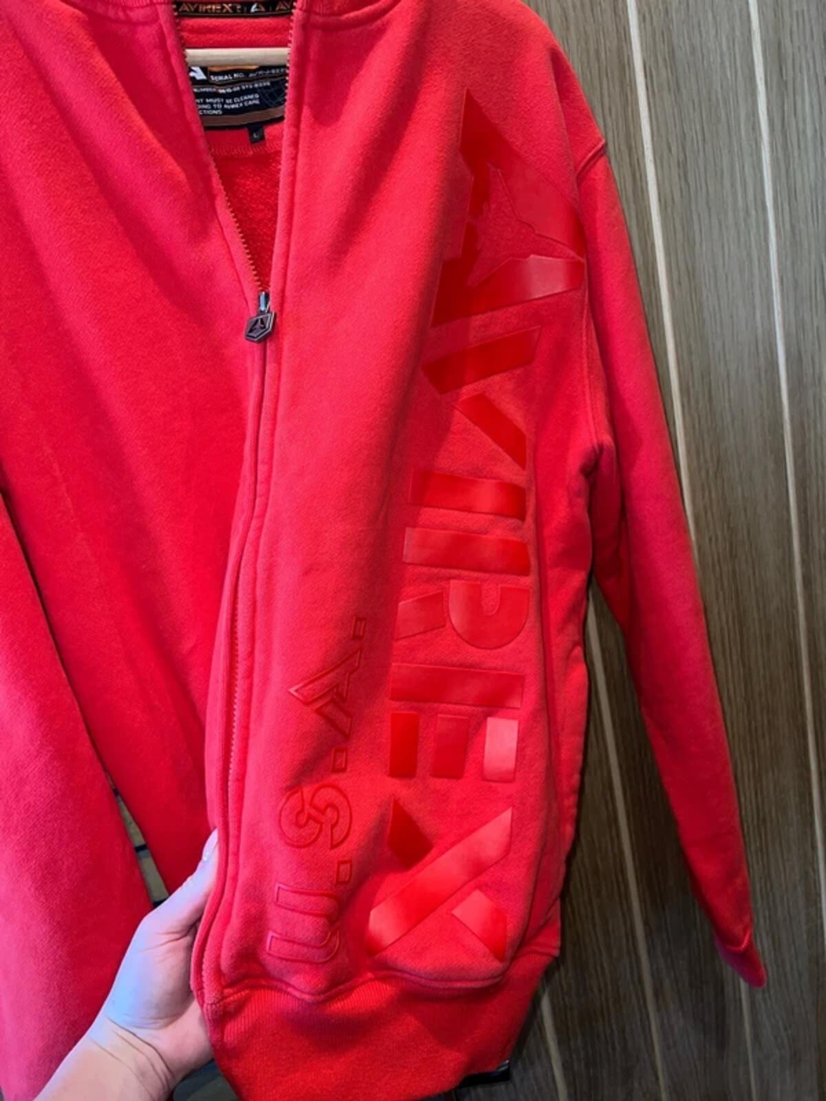 Vintage Avirex USA Red Aviation Jacket L