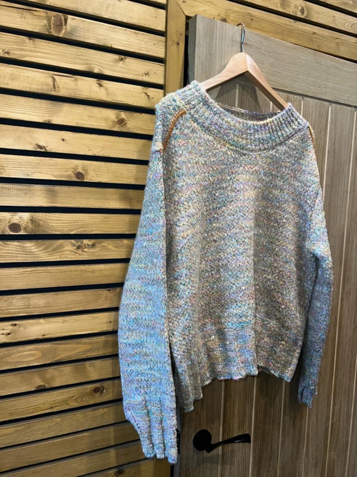 Free People Cotton Candy Gardenia Knit Jumper M NEW