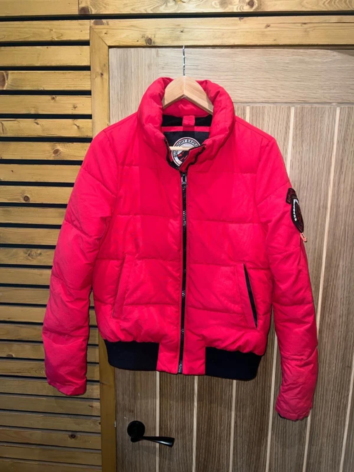 Superdry Everest Red Padded Bomber Jacket 10