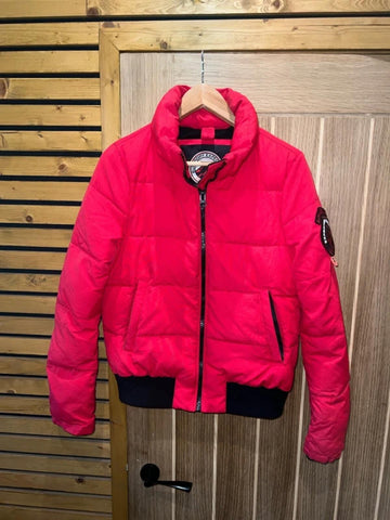 Superdry Everest Red Padded Bomber Jacket 10