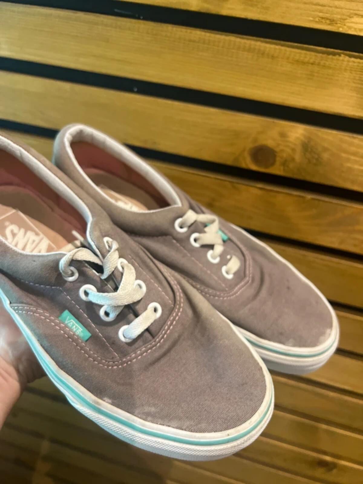 Vans Grey Canvas Trainers UK5