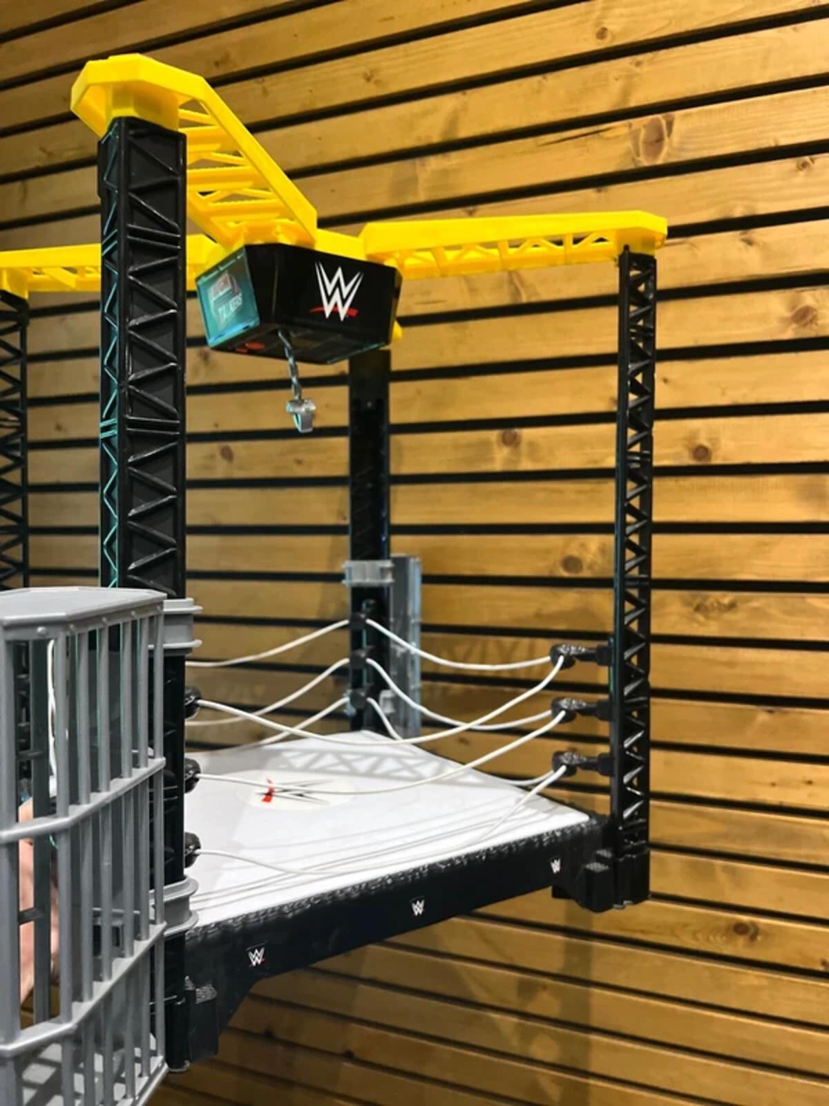 WWE Tough Talkers Take Down Wrestling Cage Ring 2014 Electronic Toy