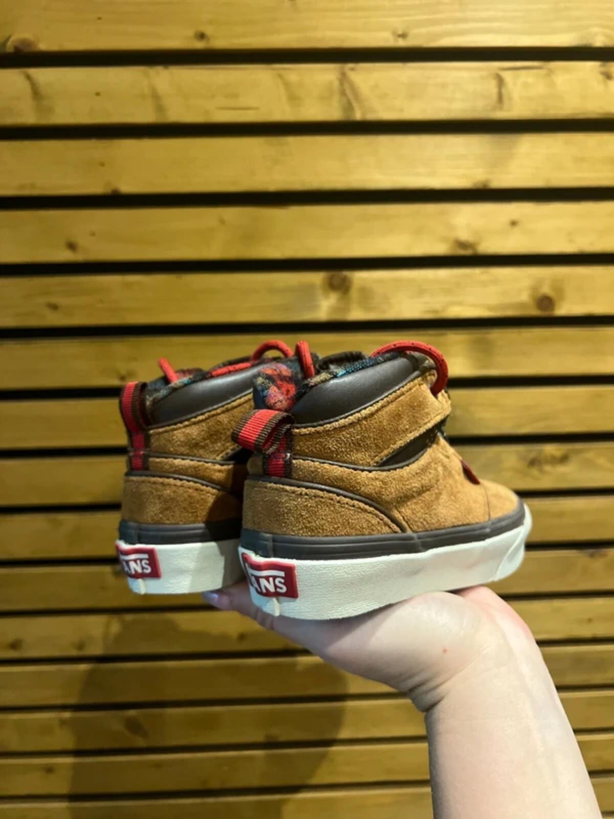 Vans Brown Suede Tartan Mid Trainers UK12