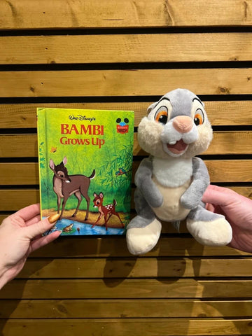 Disney Bambi Thumper Plush Toy & Book Bundle