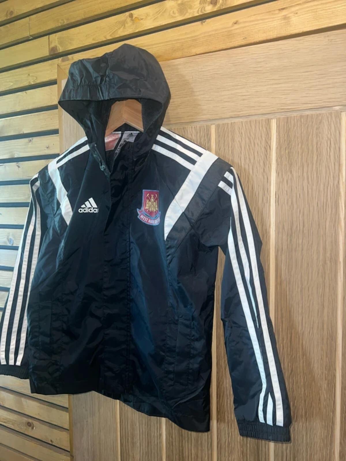 Vintage 2014 West Ham United FC Adidas Hooded Jacket S