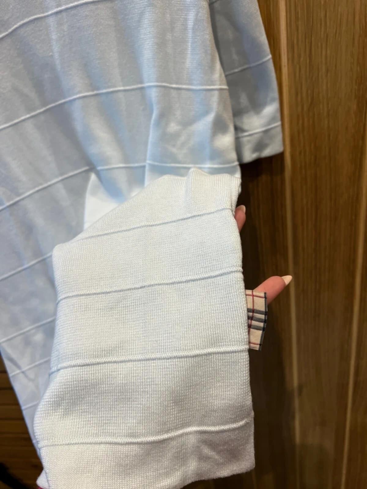 Burberry Golf Vintage Light Blue Polo Shirt