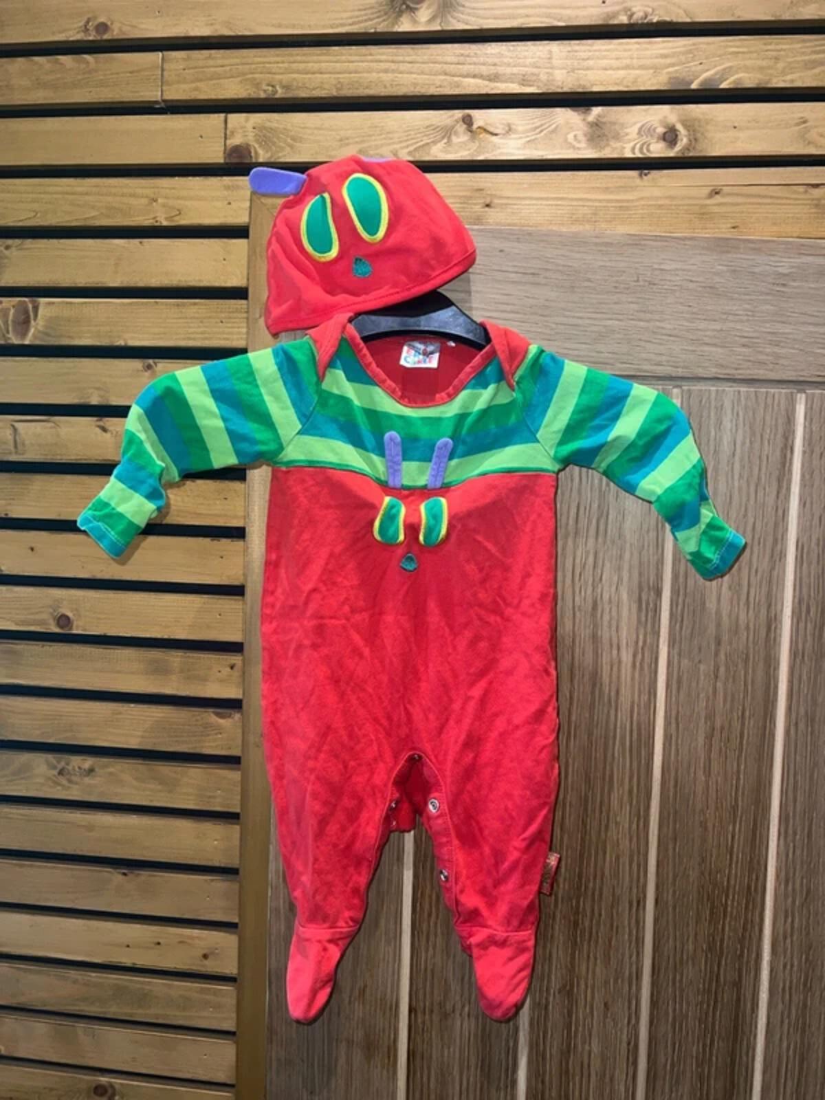 Hungry Caterpillar Babygrow & Hat Fancy Dress 3-6m