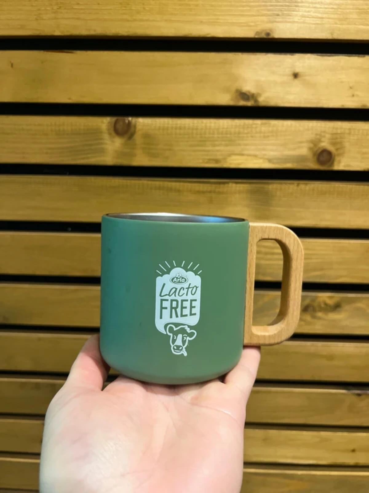 Arla Lacto Free Green Stainless Steel Mug 360ml