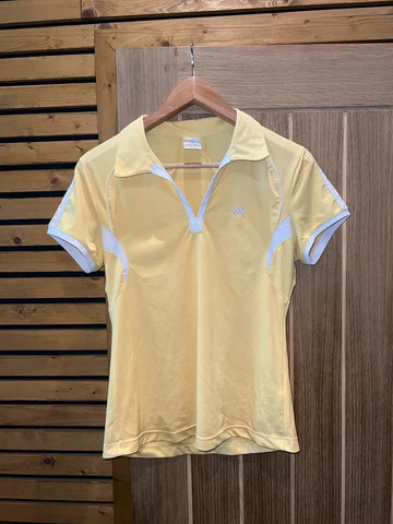 Adidas Vintage Tennis Yellow Polo Tee