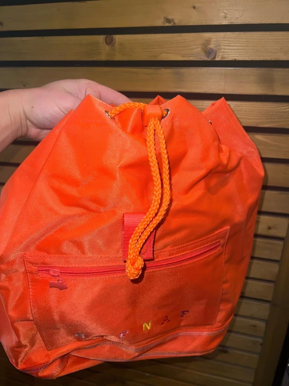 Vintage 1990s Naf Naf Orange Rucksack