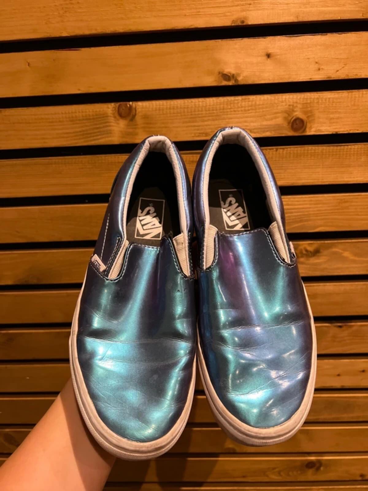 Vans Blue Holographic Trainers UK6