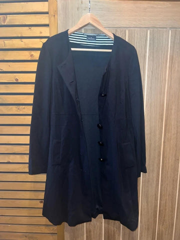 Ariana Black Long Blazer Jacket 12-14