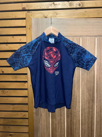 Marvel Spiderman Speedo Navy Rash Top 6Y
