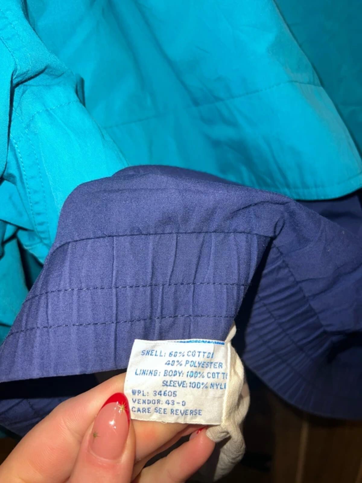 Vintage Towncraft Block Colour 1/4 Zip Windbreaker M