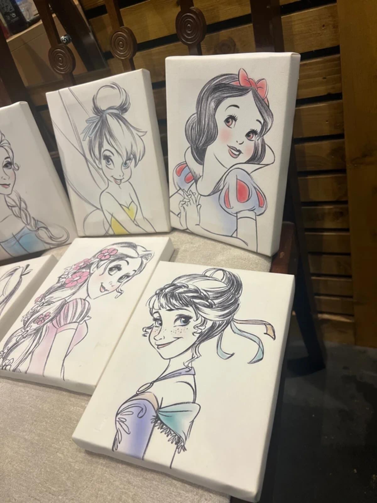 Disneyland Paris Princess Rare 2014 Canvas Artwork (6)