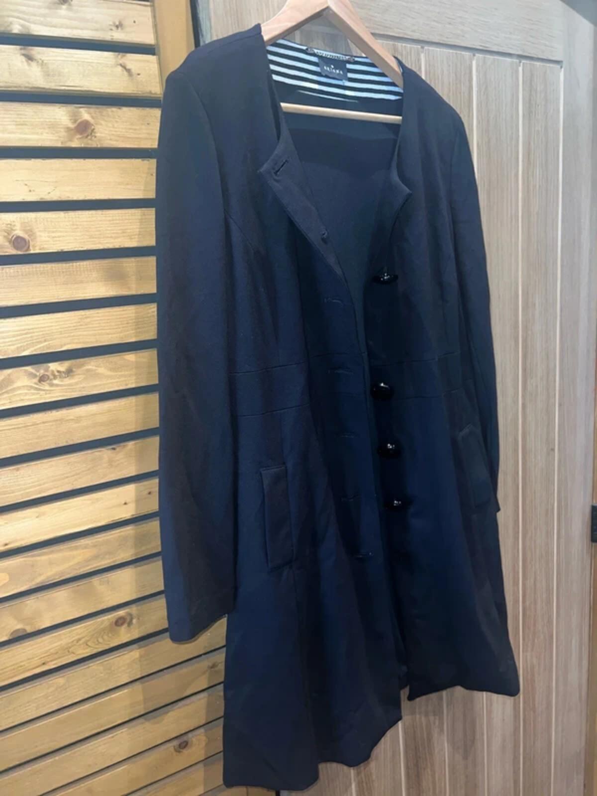 Ariana Black Long Blazer Jacket 12-14