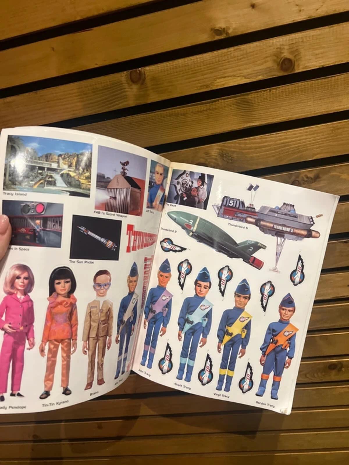 Vintage 2001 Thunderbirds Sticker Book NEW