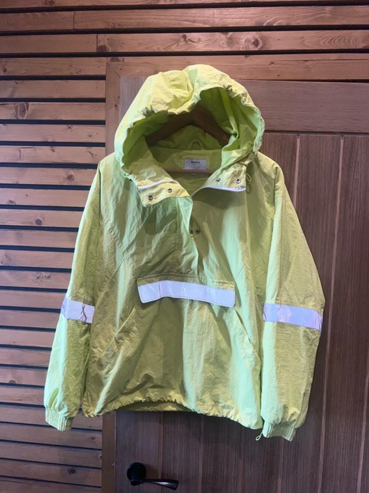 Berksha Hi Vis Waterproof Half Zip Yellow Jacket M