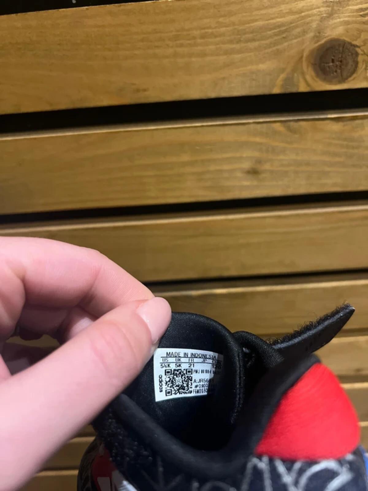 Adidas x Marvel Spiderman Black Web Trainers UK5K