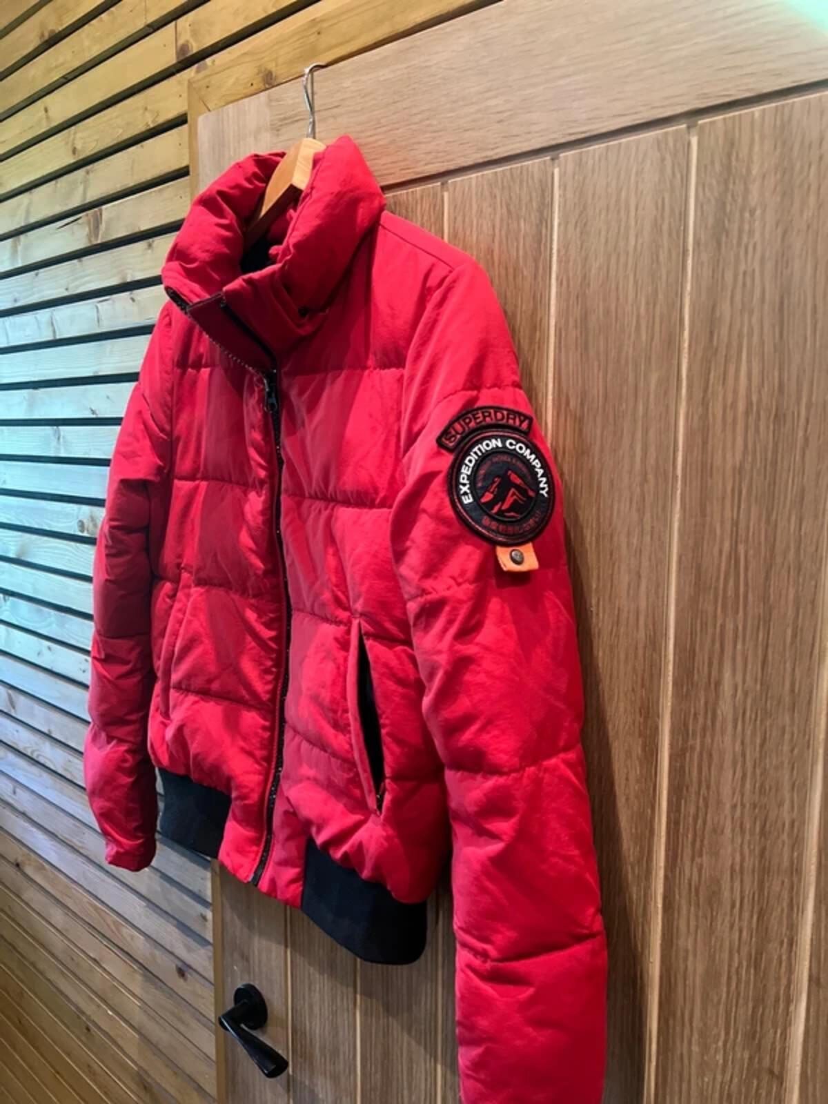 Superdry Everest Red Padded Bomber Jacket 10