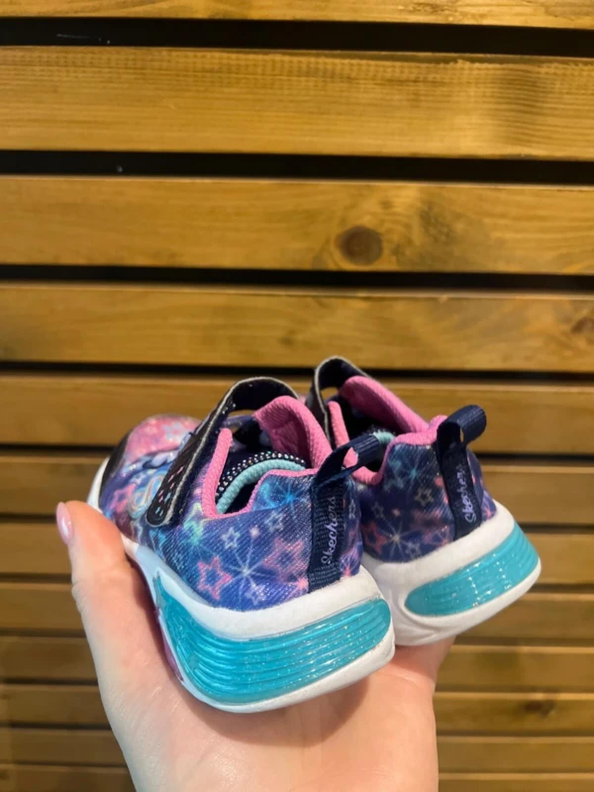 Skechers S Lights Galaxy Light Up Trainers UK5