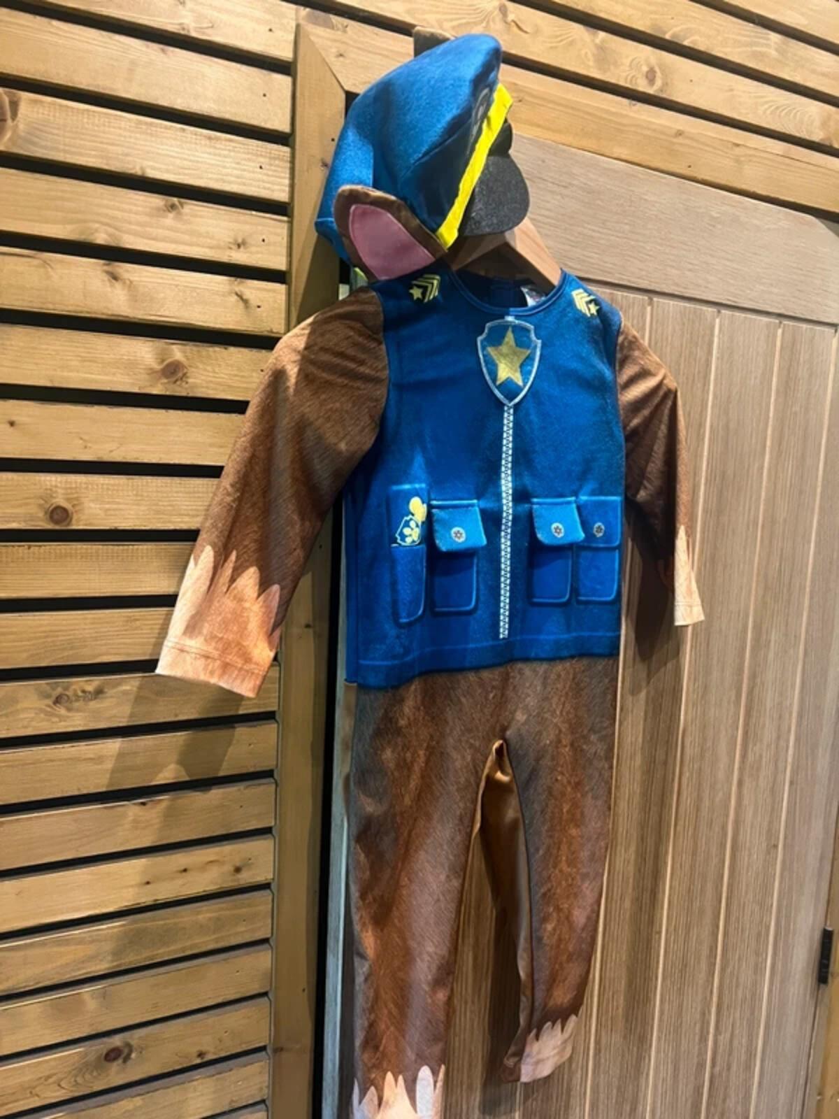Paw Patrol Chase Police Fancy Dress Costume & Hat 3-4Y