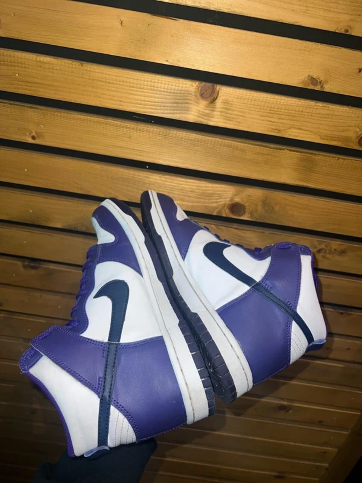 Nike Dunk High Electro Purple Trainers UK5