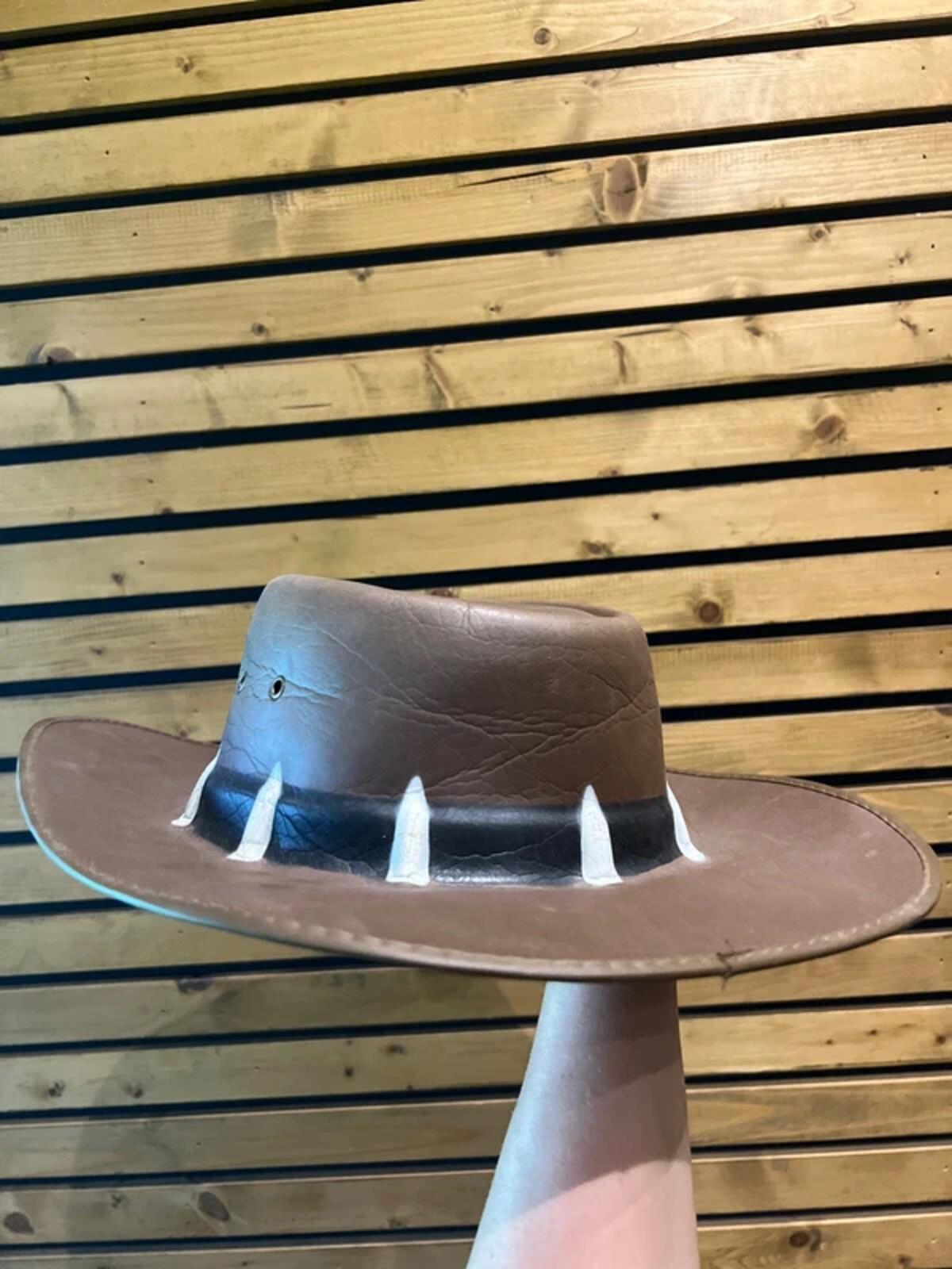 Fosters Branded Brown Foam Cowboy Hat Fancy Dress