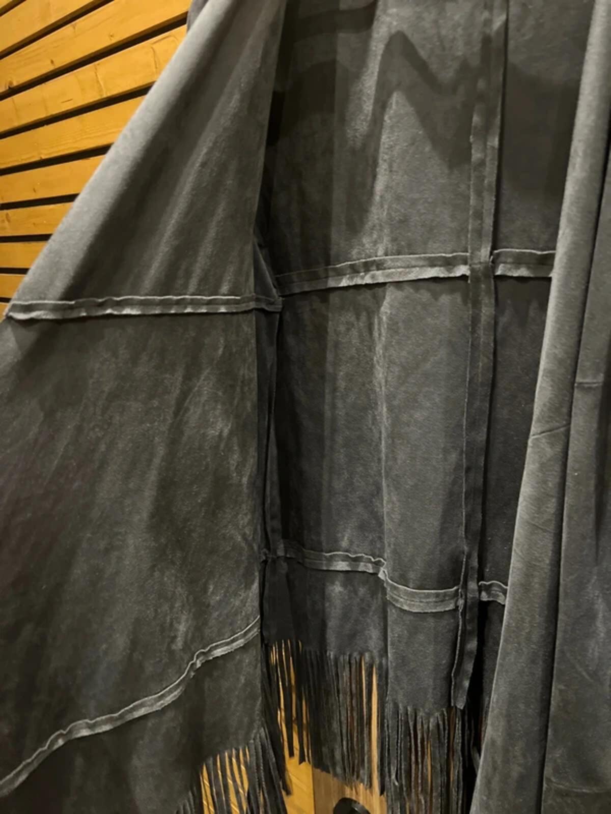 ONLY Suede Effect Fringed Jacket L