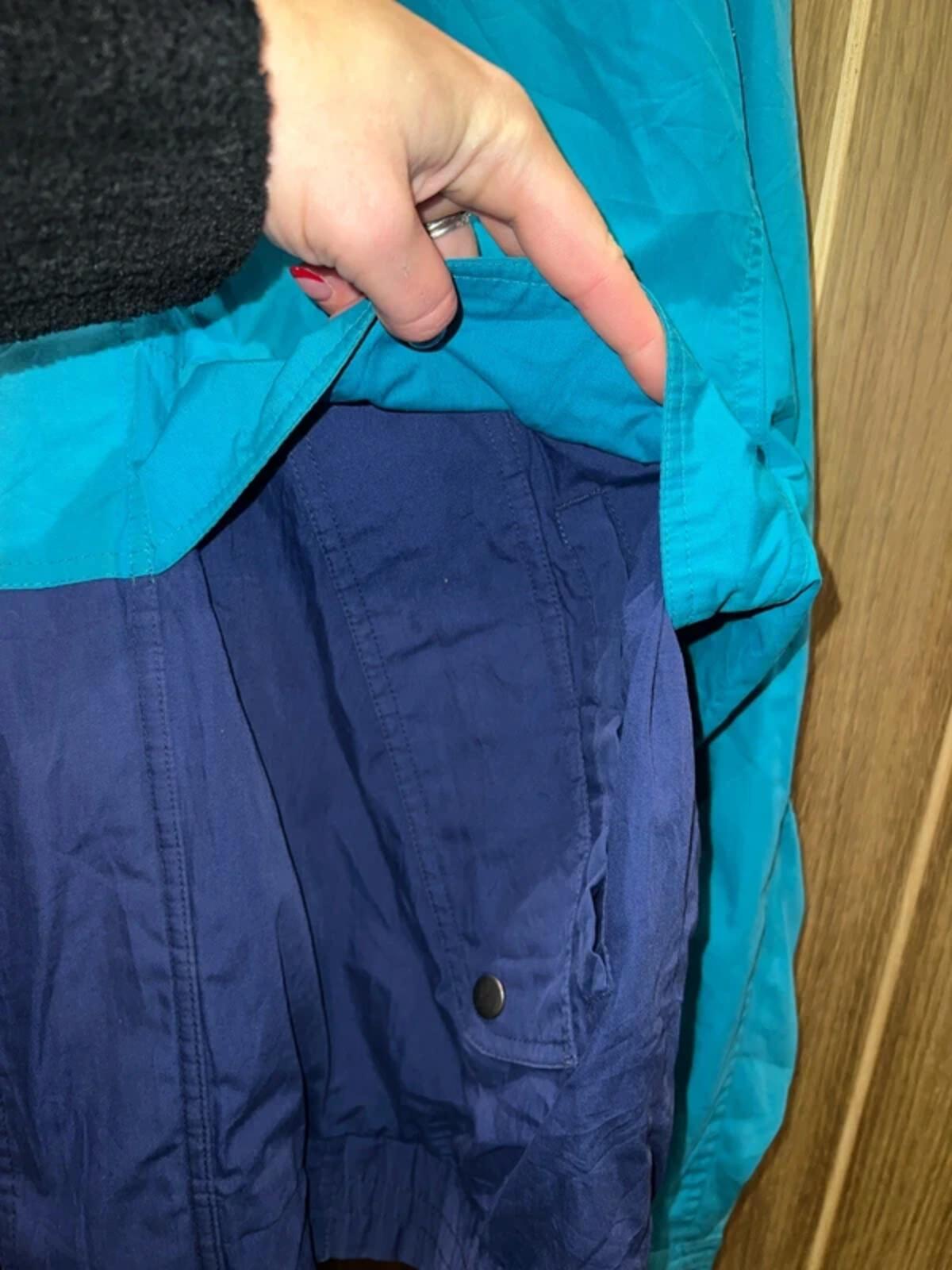 Vintage Towncraft Block Colour 1/4 Zip Windbreaker M