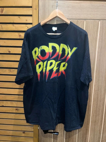 WWE Rowdy Roddy Piper Hot Rod Print T-Shirt 3XL