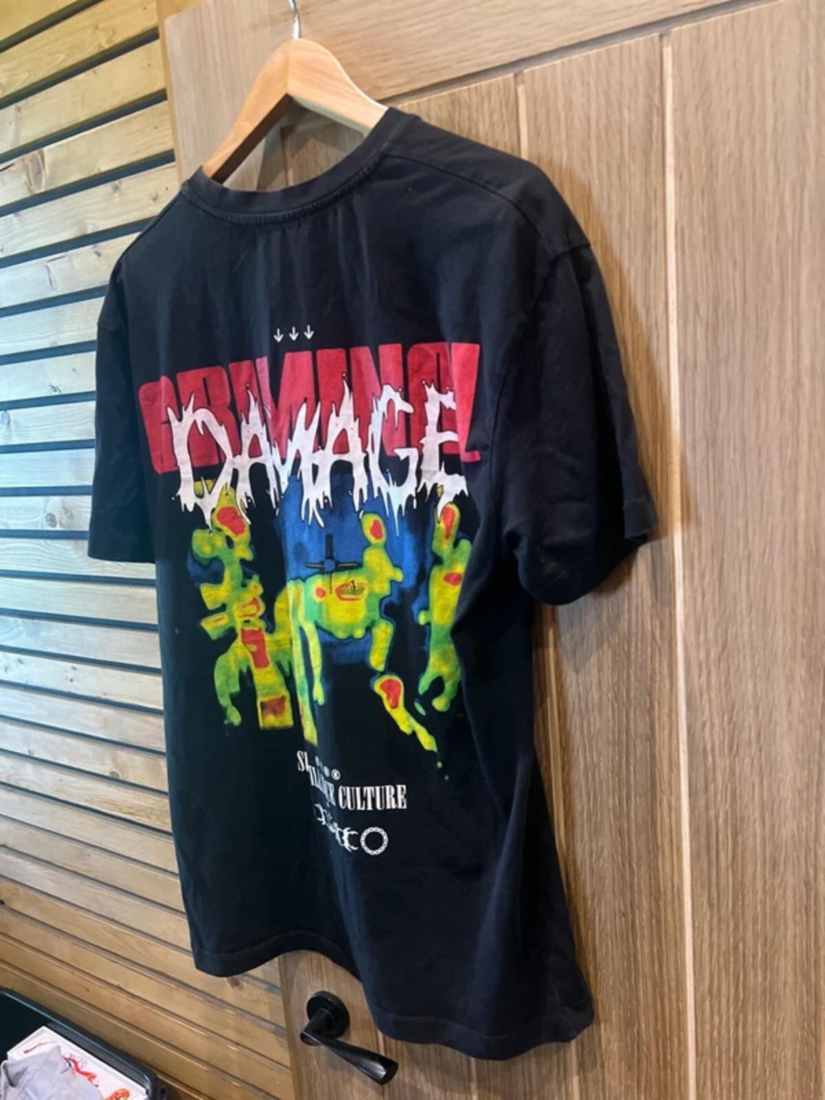 Criminal Damage Graffiti Print T-Shirt XL
