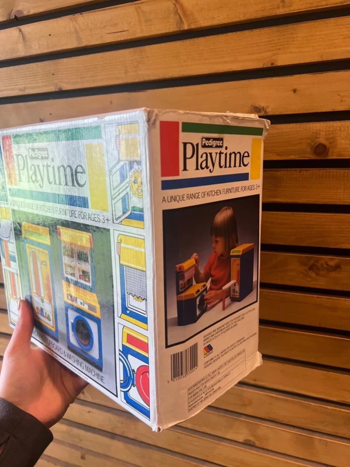 Vintage 1970s Pedigree Playtime Ironing Cupboard & Washing Machine Toy