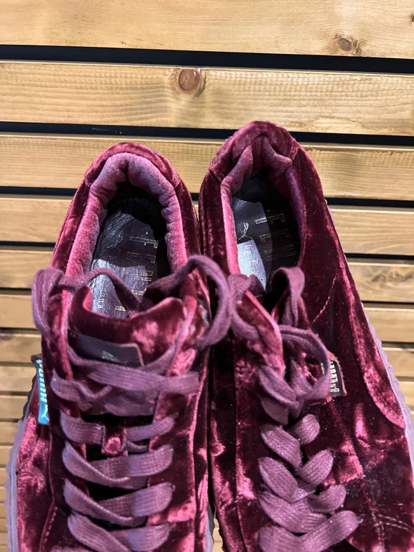 Puma Fenty Rihanna Maroon Velvet Trainers UK5