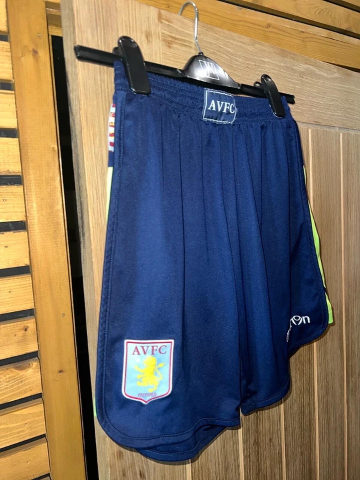 Aston Villa FC Navy Away Kit Shorts 11-13Y