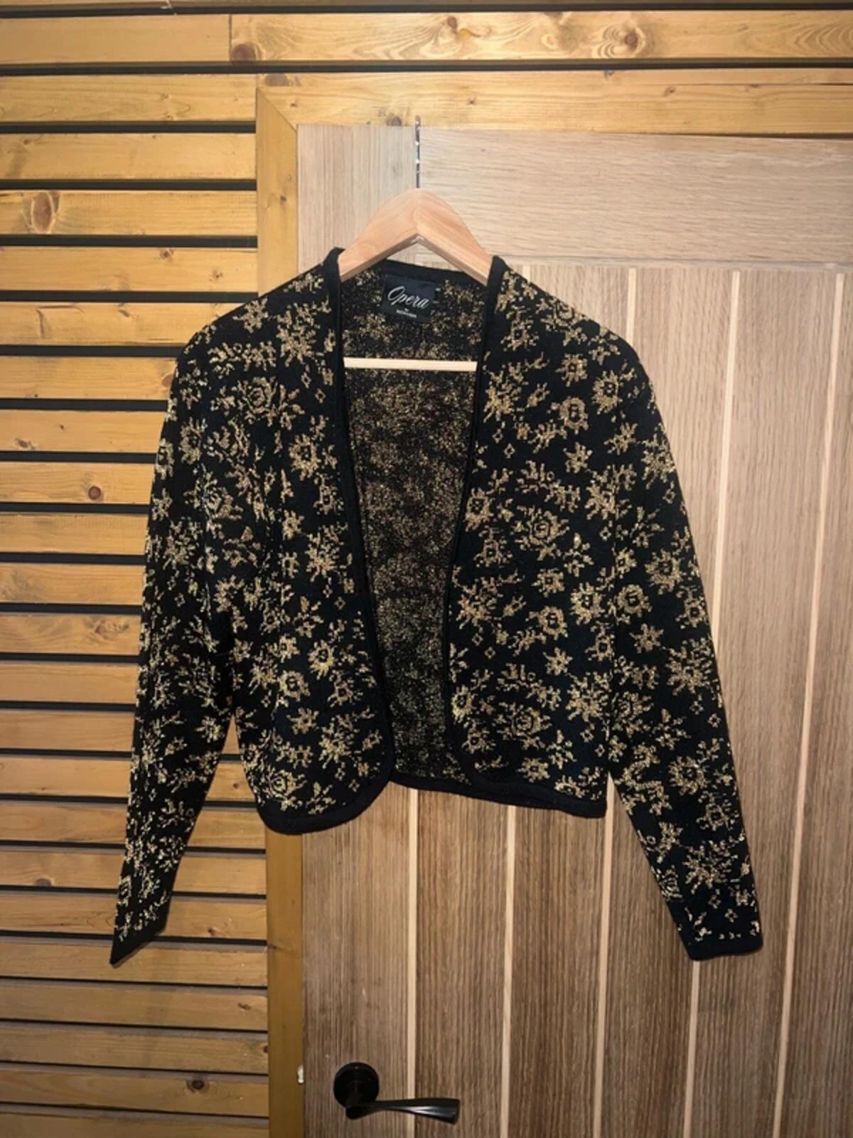 Vintage 1980's Opera by Richards Floral Bolero Jacket S