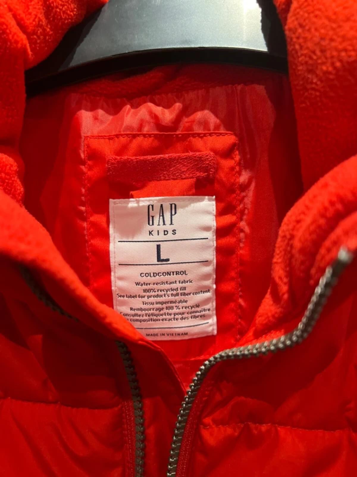 GAP Cold Control Red Zip Gilet L