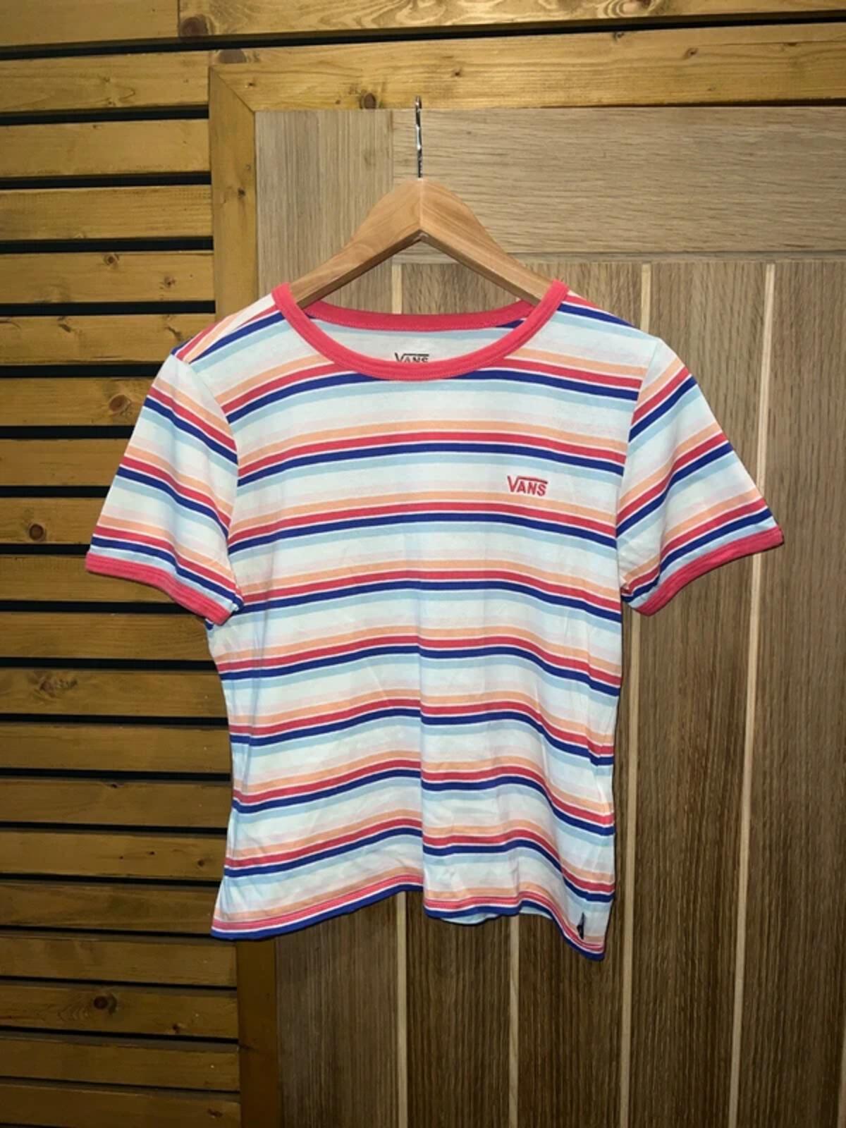 Vans Wazzy Cropped Striped T-Shirt M
